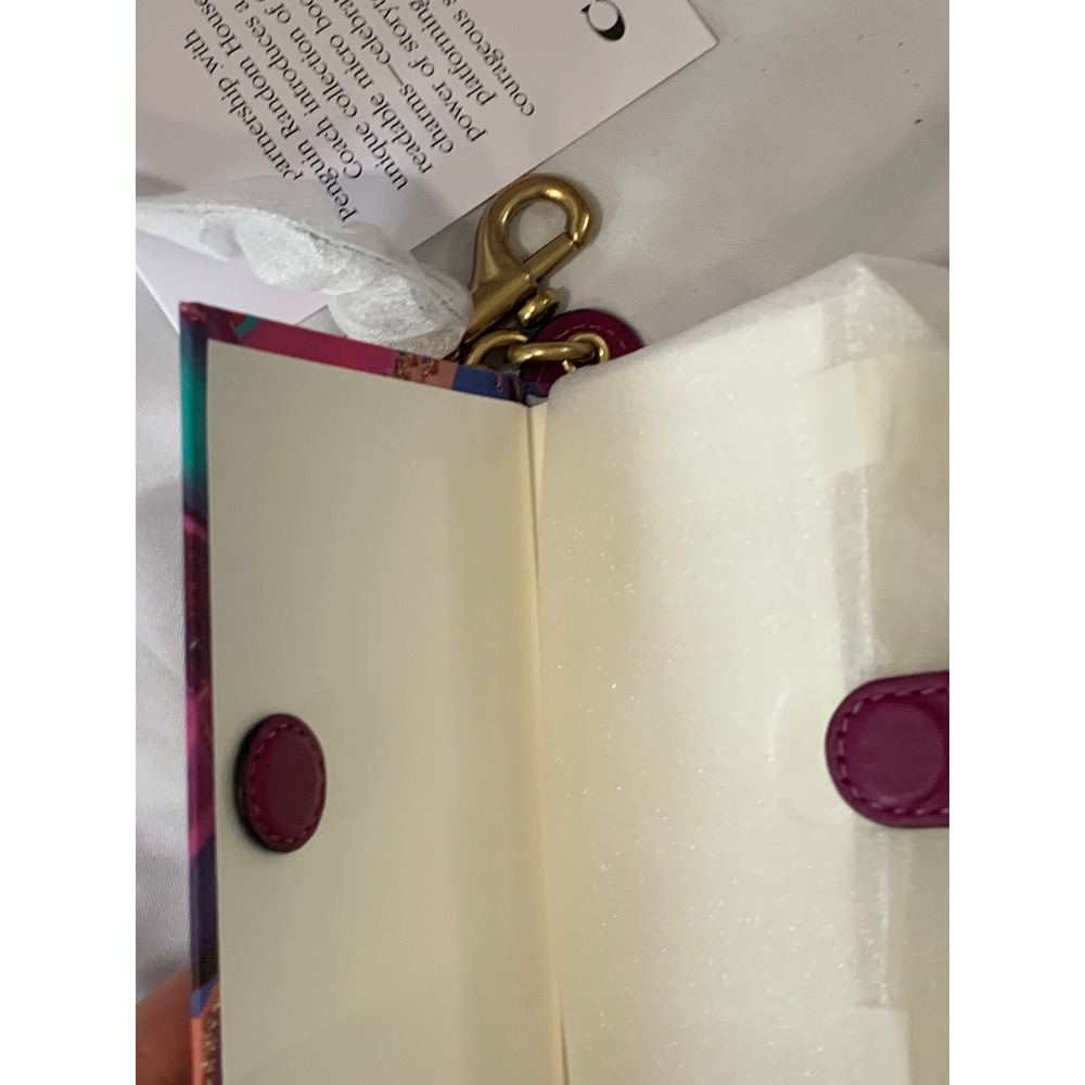 Coach Penguin Random House Untamed Glennon Doyle Book Bag Charm Leather Magenta View 3